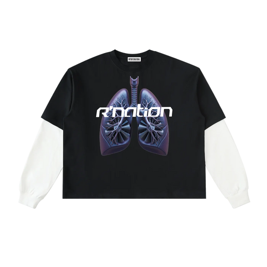 R Nation システムロングスリーブTシャツ