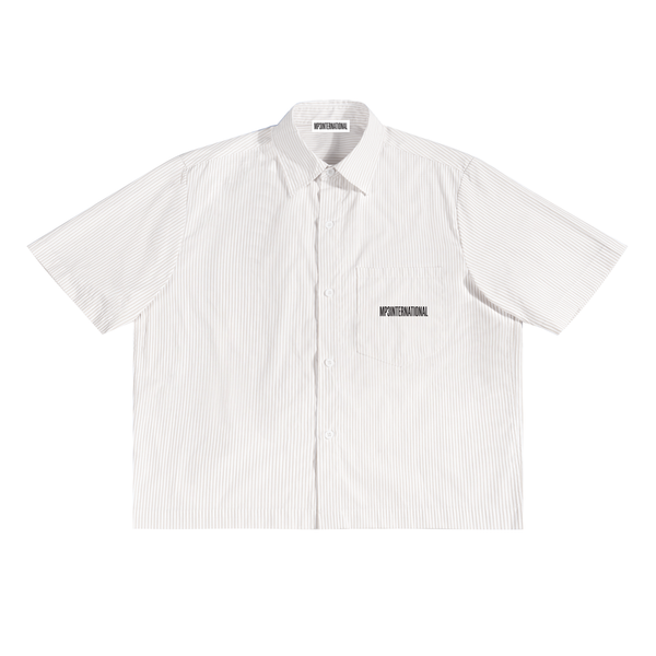 MP3 International ストライプボクシーシャツ