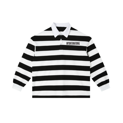 MP3 International Striped Polo Shirt