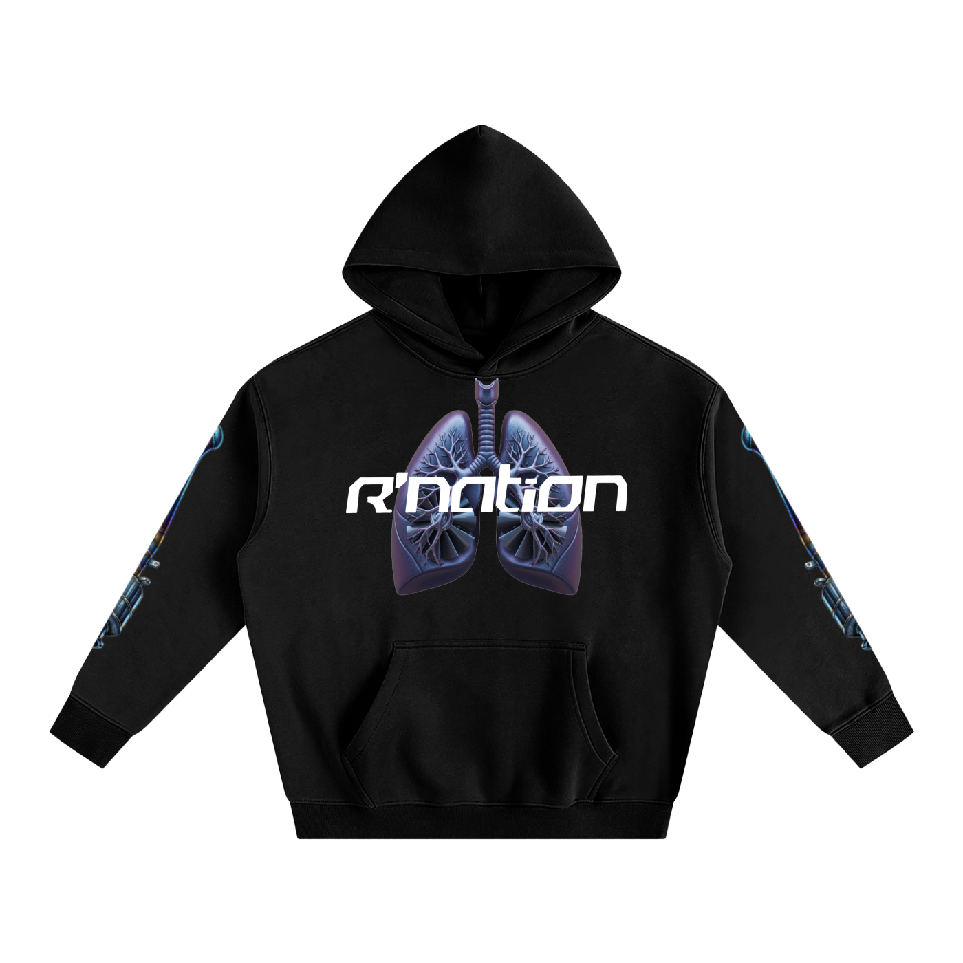 R Nation システムコアフーディー（ティール）