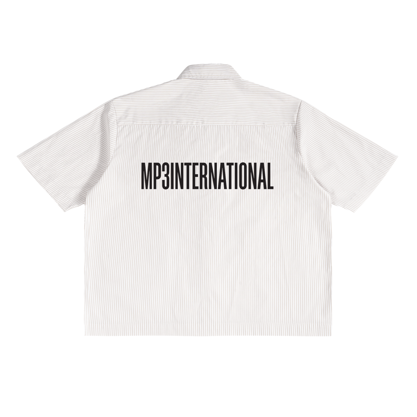 MP3 International ストライプボクシーシャツ