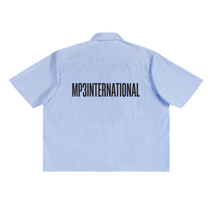 MP3 International ストライプボクシーシャツ
