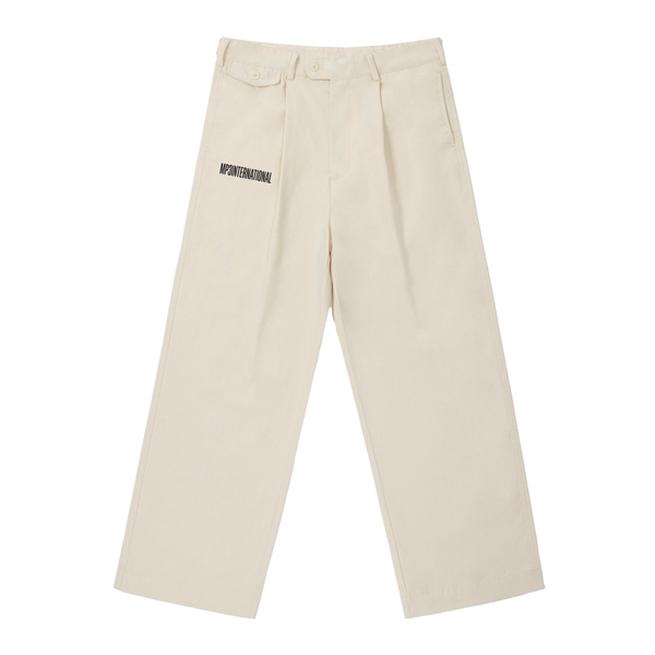 MP3 International コットンストレートパンツ